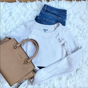 Charlotte Russe Fringe Sweater